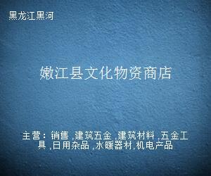 嫩江县文化物资商店